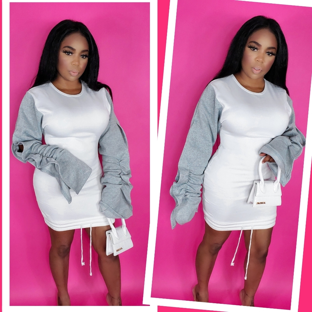 "Kensington" Sweatshirt mini dress S-XL - Picture 2 of 3